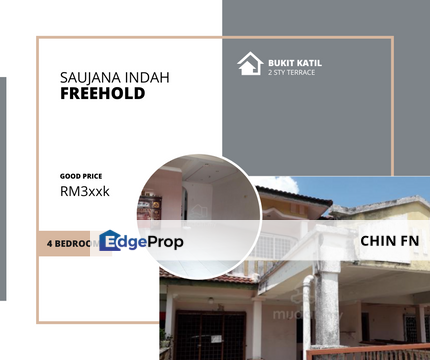 Below RM400K Freehold 2 Sty Terrace House Saujana Indah Bukit Katil Melaka, Melaka, Bukit Katil