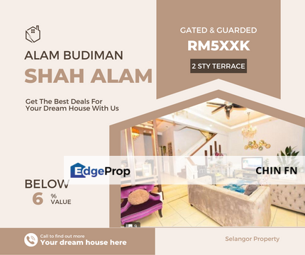 Gated & Guarded 2 Sty Terrace House Alam Budiman Setia Shah Alam Selangor, Selangor, Shah Alam