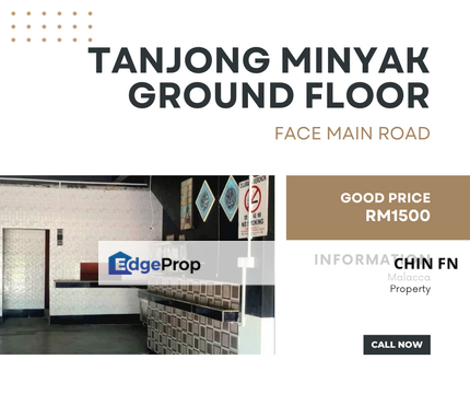 Ground Floor Shop Facing Main Road Tanjong Minyak Bukit Rambai, Melaka, Bukit Rambai