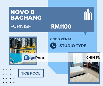 Fully Furnish Studio Condo Novo 8 Residence Bachang Kampung Lapan, Melaka, 