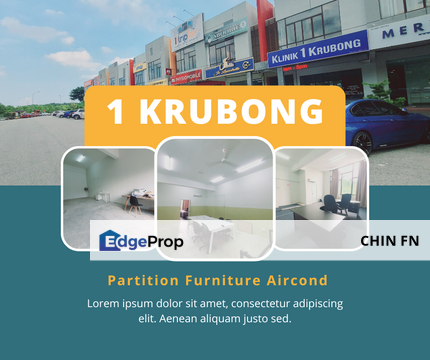 With Some Office Aircond Furniture 1st Floor Shop Office One Krubong Melaka, Melaka, Krubong