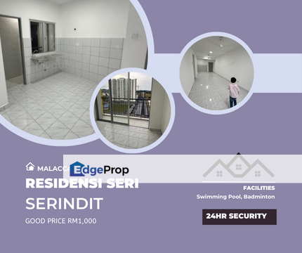 Brand New Residensi Seri Serindit Condo Bukit Baru GH Hospital Manipal, Melaka, Bukit Serindit