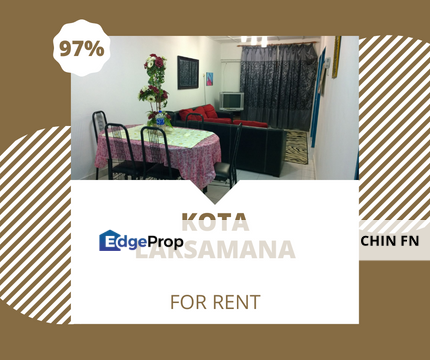 Good Low Rental Price Partial Furnish Apartment Kota Laksamana Utama Melaka, Melaka, Melaka Tengah