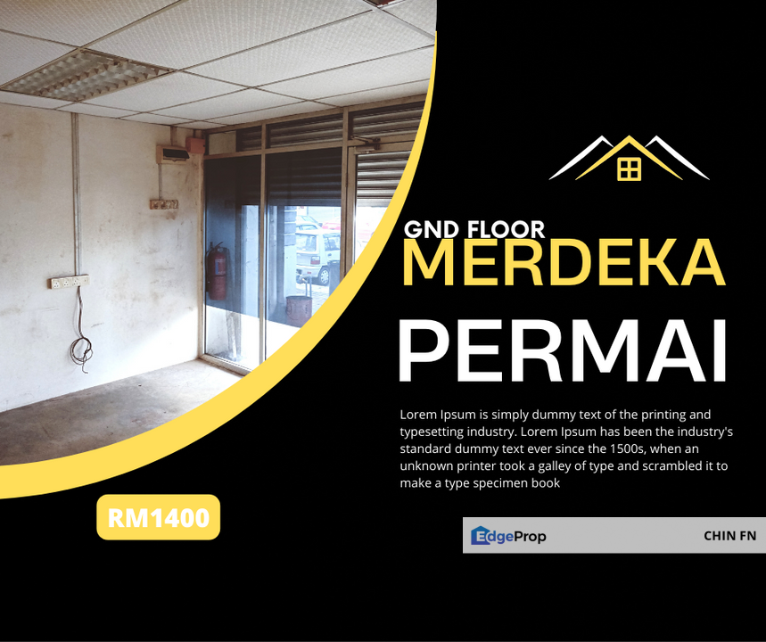 Good Place Low Price Ground Floor Shop Merdeka Permai Batu Berendam Melaka, Melaka, Batu Berendam
