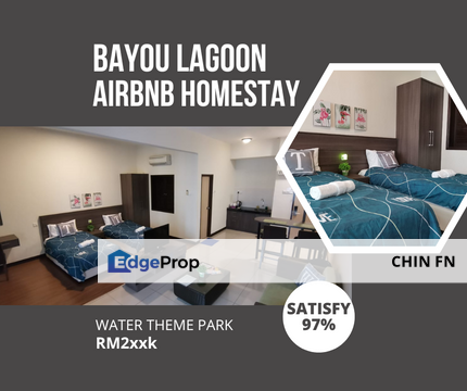 Water Theme Park Condo Airbnb Homestay Bayou Lagoon Resort Bukit Katil Melaka, Melaka, Bukit Katil