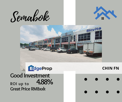 ROI up to 4.88% Good Investment 2 Sty Shop Semabok Perdana nr Hospital Melaka, Melaka, Melaka Tengah