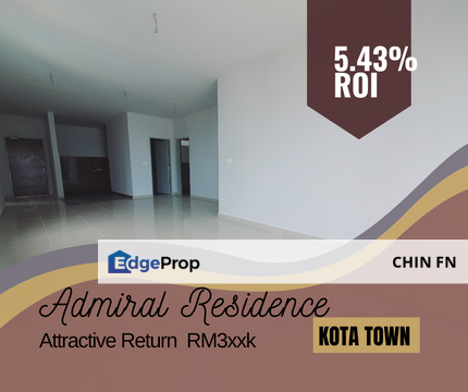 Rental Income at least Min 5.43% Admiral Residence Kota Laksamana Melaka, Melaka, Melaka Tengah