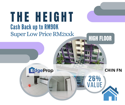 Below Value 26% Cash Back RM90K The Height Bukit Beruang Ayer Keroh Melaka, Melaka, Ayer Keroh