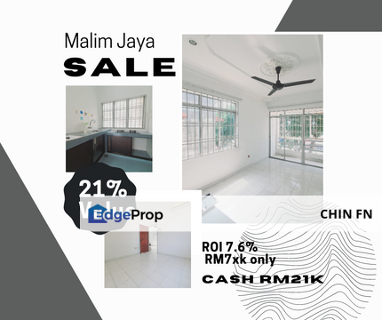 Below Bank Value 21% High ROI 7.6% Cash Back RM21K Malim Jaya Bachang Melaka, Melaka, Melaka Tengah