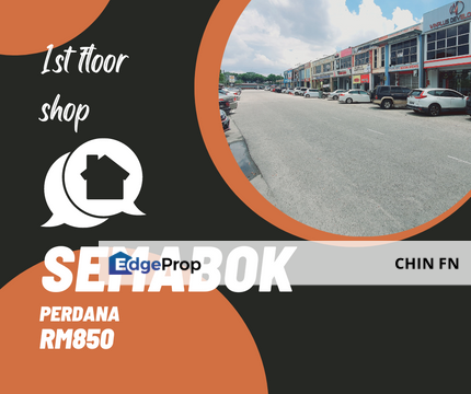 Low Rental 1st floor Shop Face Main Road Semabok Perdana GH Hospital Melaka, Melaka, Melaka Tengah