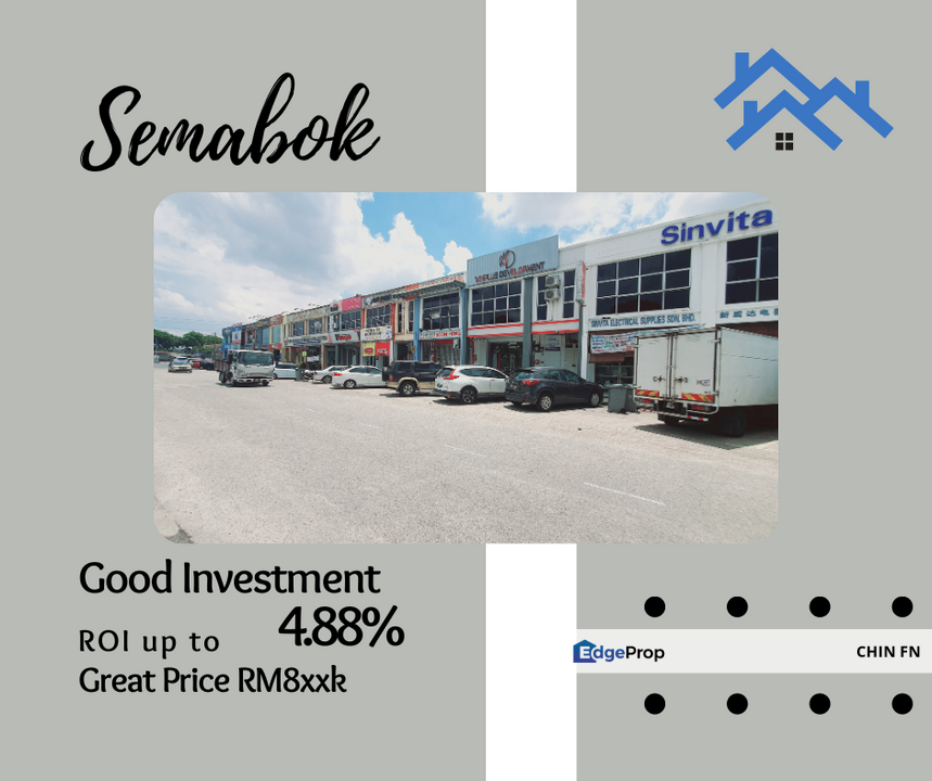 ROI up to 4.88% Good Investment 2 Sty Shop Semabok Perdana nr Hospital Melaka, Melaka, Melaka Tengah
