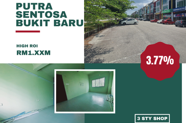 ROI 3.77% Freehold 3 Sty Putra Sentosa Hospital Manipal Bukit Baru Melaka