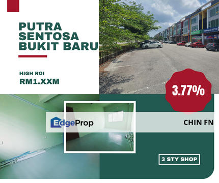 ROI 3.77% Freehold 3 Sty Putra Sentosa Hospital Manipal Bukit Baru Melaka, Melaka, Bukit Beruang