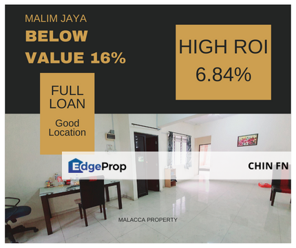 High ROI 6.84% Below Value 16% Full 100% Loan Malim Jaya Bachang Melaka, Melaka, Melaka Tengah