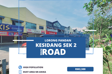 Mature Area Face Main Road Ground Floor Kesidang Anika Lorong Pandan