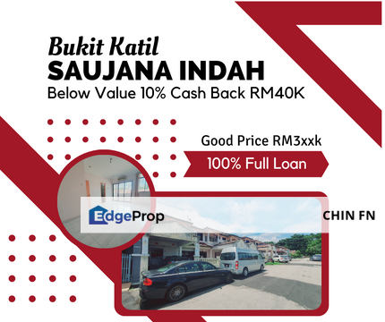Below Value 10% Freehold Cash Back RM40K Saujana Indah Bukit Katil Melaka, Melaka, Bukit Katil