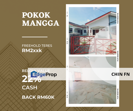 Paling Rendah Below Value 22% Cash Back RM60K Full Loan Pokok Mangga Melaka, Melaka, Melaka Tengah