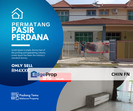 Below Value 8% Renovated Permatang Pasir Perdana Padang Temu Ujong Melaka, Melaka, Melaka Tengah