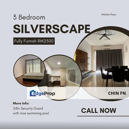 Great Fully Furnish 3 Room Silverscape Residence Condo Melaka Raya, Melaka, Melaka Tengah