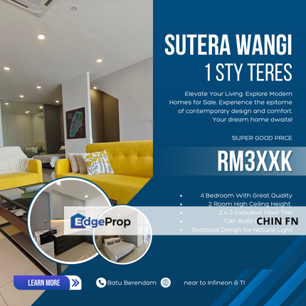 Sutera Wangi 1 Sty Teres Your Dream Home in Batu Berendam Awaits Melaka, Melaka, Batu Berendam