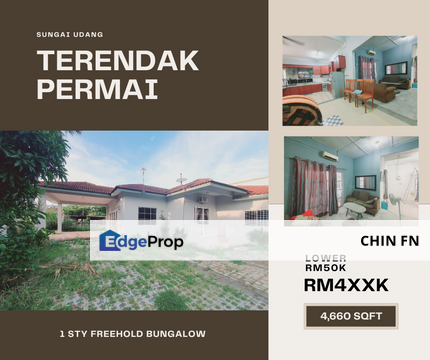 100% Full Loan Below Value RM50K Freehold Bungalow Terendak Permai Melaka, Melaka, Melaka Tengah