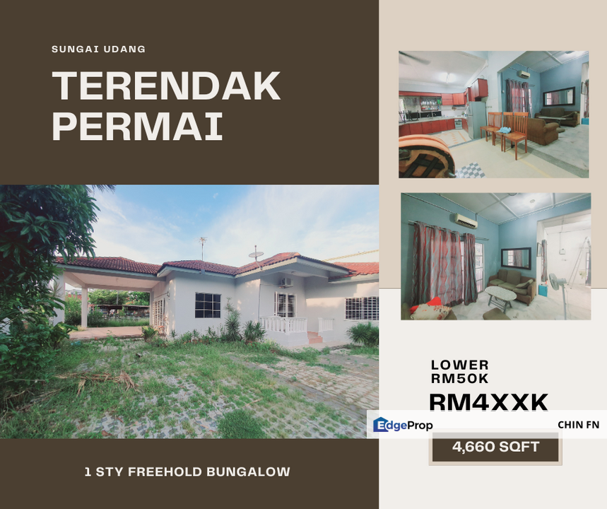 100% Full Loan Below Value RM50K Freehold Bungalow Terendak Permai Melaka, Melaka, Melaka Tengah