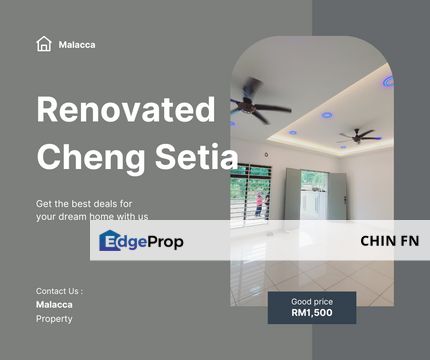 Fully Renovated Super Nice Brand New 2 Sty Terrace House Cheng Setia Melaka, Melaka, Cheng
