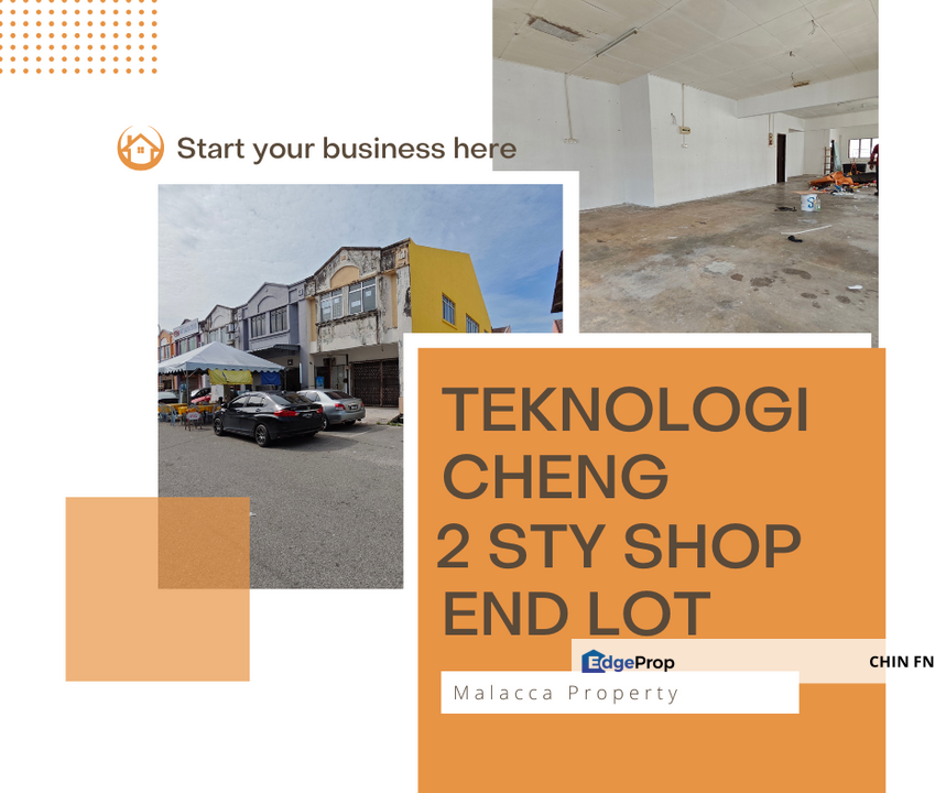 End Lot 2 Sty Shop Teknologi Cheng nr Factory Industrial Batu Berendam Melaka, Melaka, Cheng