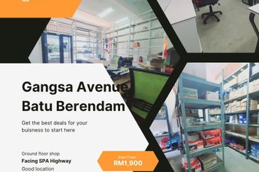 Ground Floor Face Main Road Traffic Light Gangsa Avenue Batu Berendam Melaka