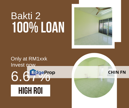 Below Value 38% ROI 6.67% FREEHOLD 100% Full Loan Bakti 2 Bukit Cina Melaka, Melaka, Melaka Tengah