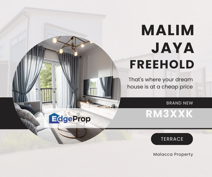 Modern Affordable 22x73 SQFT 1 Sty Teres Freehold House Malim Jaya Melaka, Melaka, Melaka Tengah