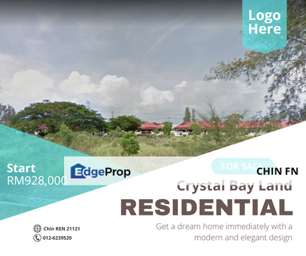 Freehold Residential Land 1 Acre Crystal Bay Alai Ujong Pasir Melaka, Melaka, Ujong Pasir