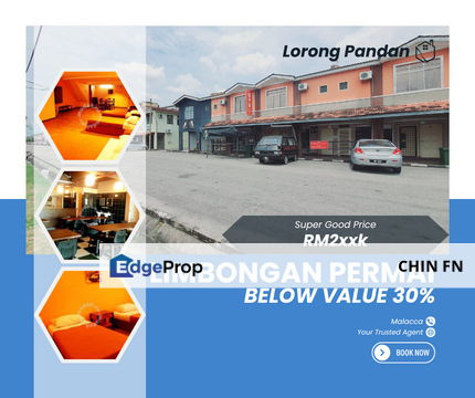 Super Below Value 25% RM90K 2 Sty Shop Limbongan Permai Lorong Pandan Melaka, Melaka, 