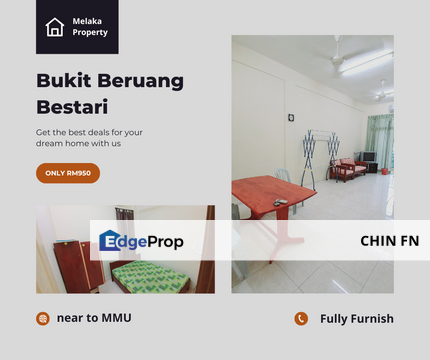 Swimming Pool 24hr Security Fully Furnish UV Bukit Beruang Bestari Melaka, Melaka, Bukit Beruang