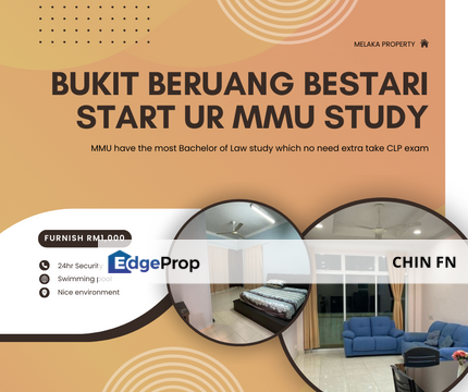 24hr Security Freehold Swimming Pool Bukit Beruang Bestari UV MMU Melaka, Melaka, Bukit Beruang