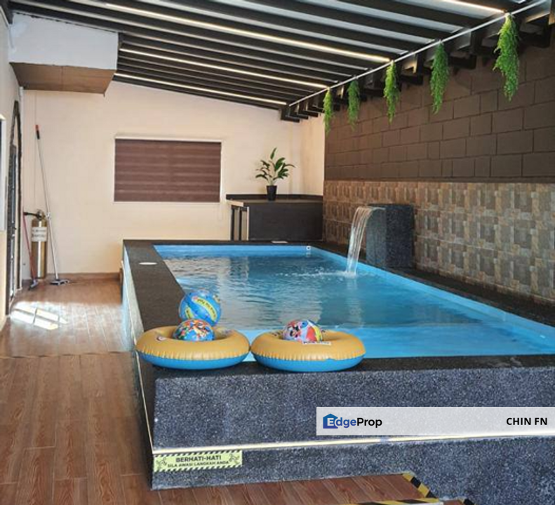 Homestay Design Private Swimming Pool 1 Sty Freehold Bungalow Klebang Melaka, Melaka, Klebang