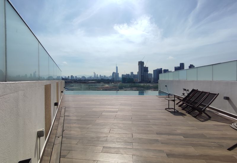 Bukit Pantai - KLCC view, rooftop pool (furnished)
