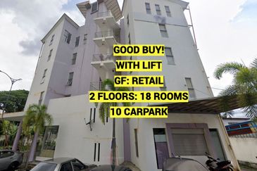 5 storeys with lift, 10 carpark , 16 ensuite rooms