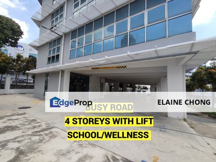 Busy road-4 storeys, lift (school, wellness), Selangor, Petaling Jaya