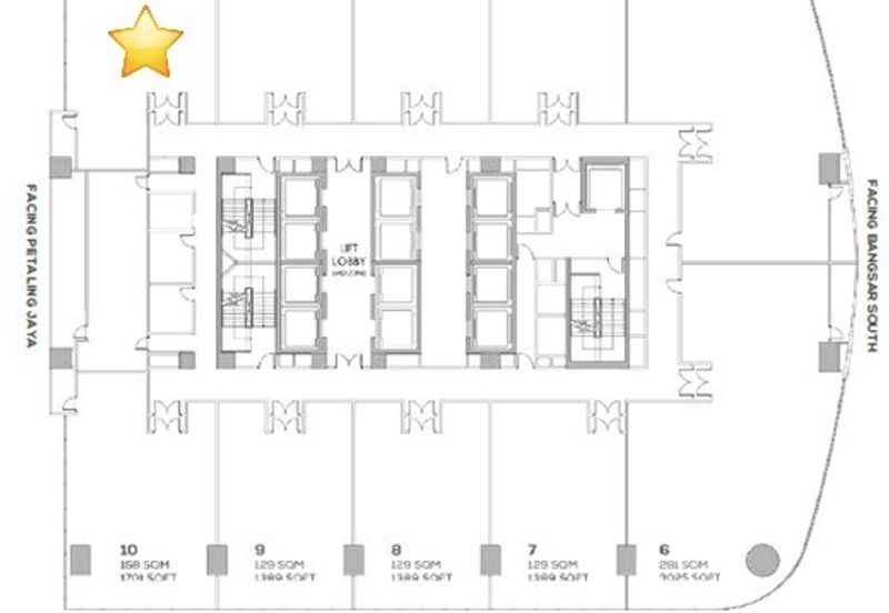 Duo Tower - Bangsar Office, Short Walk to Kerinchi LRT Station