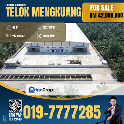 Tenanted Telok Mengkuang Panglima Garang Factory 1000Amp Medium CF, Selangor, Klang