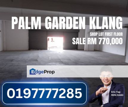 Palm Garden Klang Bandar Baru Shop Biggest Unit 2421sf, Selangor, Klang