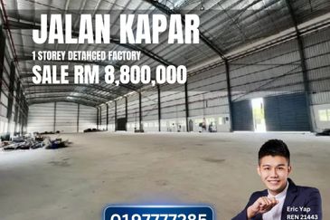 Jalan Kapar Klang Factory Warehouse 1.07 acre 900amp with Cf Freehold