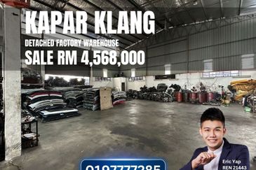 Kapar Klang Detached Factory Warehouse Land Area 9290sf Build up 6780sf