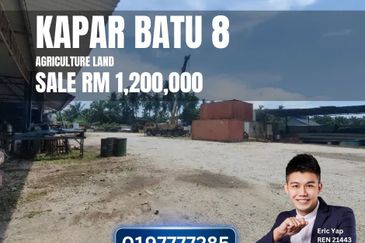 Kapar Batu 8 Klang Kampung Perepat Agriculture Land 1.07acre With Fencing