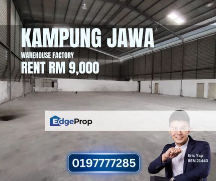 Kampung Jawa Klang Warehouse Factory 90X105 9450sf , Selangor, Shah Alam