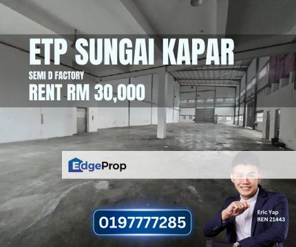 Etp Sungai Kapar Indah Semi D Factory 83x227 400amp 1 ton , Selangor, Kapar 
