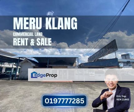 Commercial Land Facing Main Road Jalan Meru Klang Prime Location Freehold, Selangor, Klang