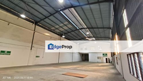11000sf 1.5 Storey Semi Detached Factory Warehouse Kapar Klang 30feet ceiling height With Cf, Selangor, Klang