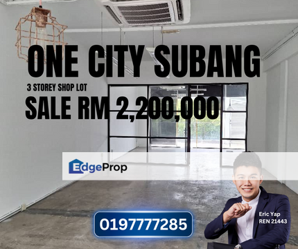 Garden Shoppe One City Subang Jaya 3Sty Shop Freehold Individual Title, Selangor, Subang Jaya